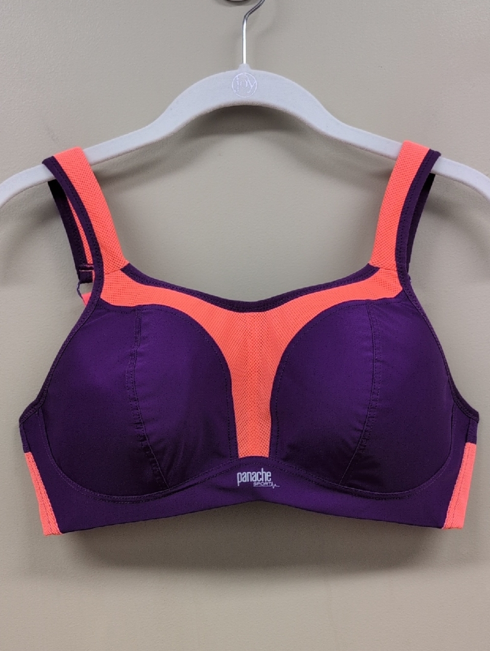 Panache 7391A Wireless Purple Orange Sports Bra 36D